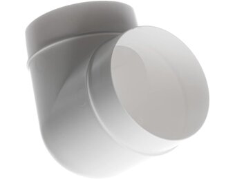 Buisboog 90° Ø 100mm - PVC Ventilatiesysteem (25% Korting)