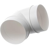 Buisboog 90° Ø 100mm - PVC Ventilatiesysteem (25% Korting)