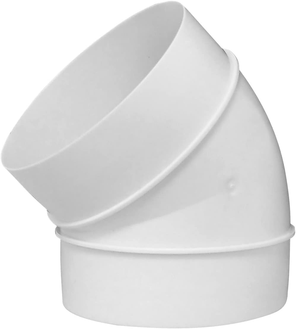 Buisboog 90° Ø 100mm - PVC Ventilatiesysteem (25% Korting)