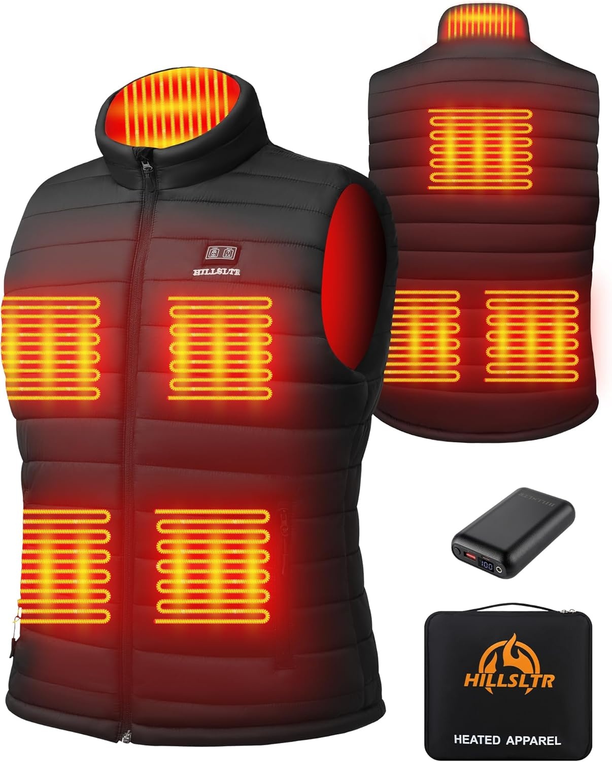 Elektrisch Heren Warmtevest - 20.000 mAh, 8 Zones, 3 Warmtestanden - 29% Korting!