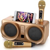 Draagbare Karaokemachine met 2 Microfoons & 360° Geluid - 34% Korting