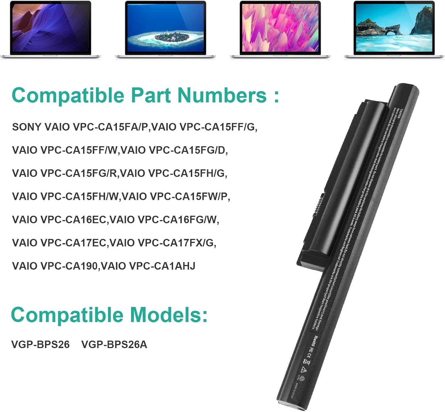 Laptopbatterij Sony VAIO VGP-BPS26 5200mAh Li-Ion - 28% Korting!