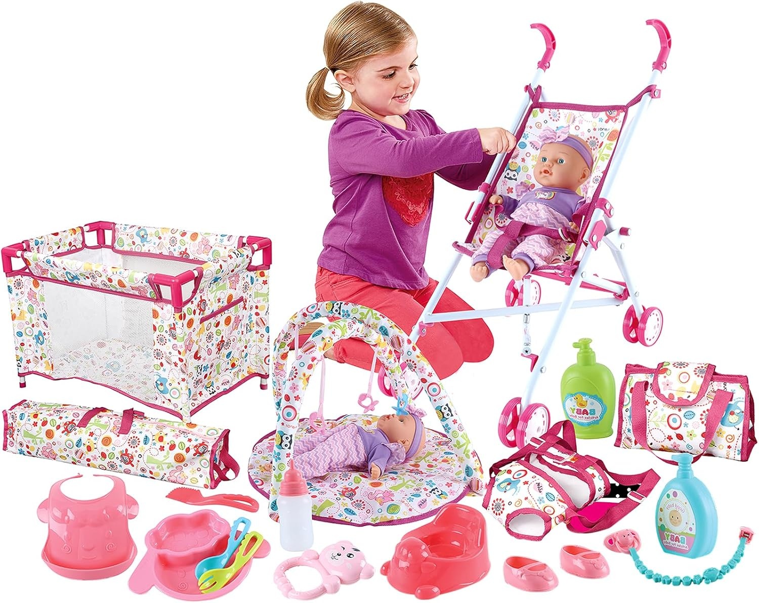 Rollenspel Speelset Babypoppen 5-in-1 Deluxe - 34% Korting!