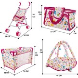 Rollenspel Speelset Babypoppen 5-in-1 Deluxe - 34% Korting!