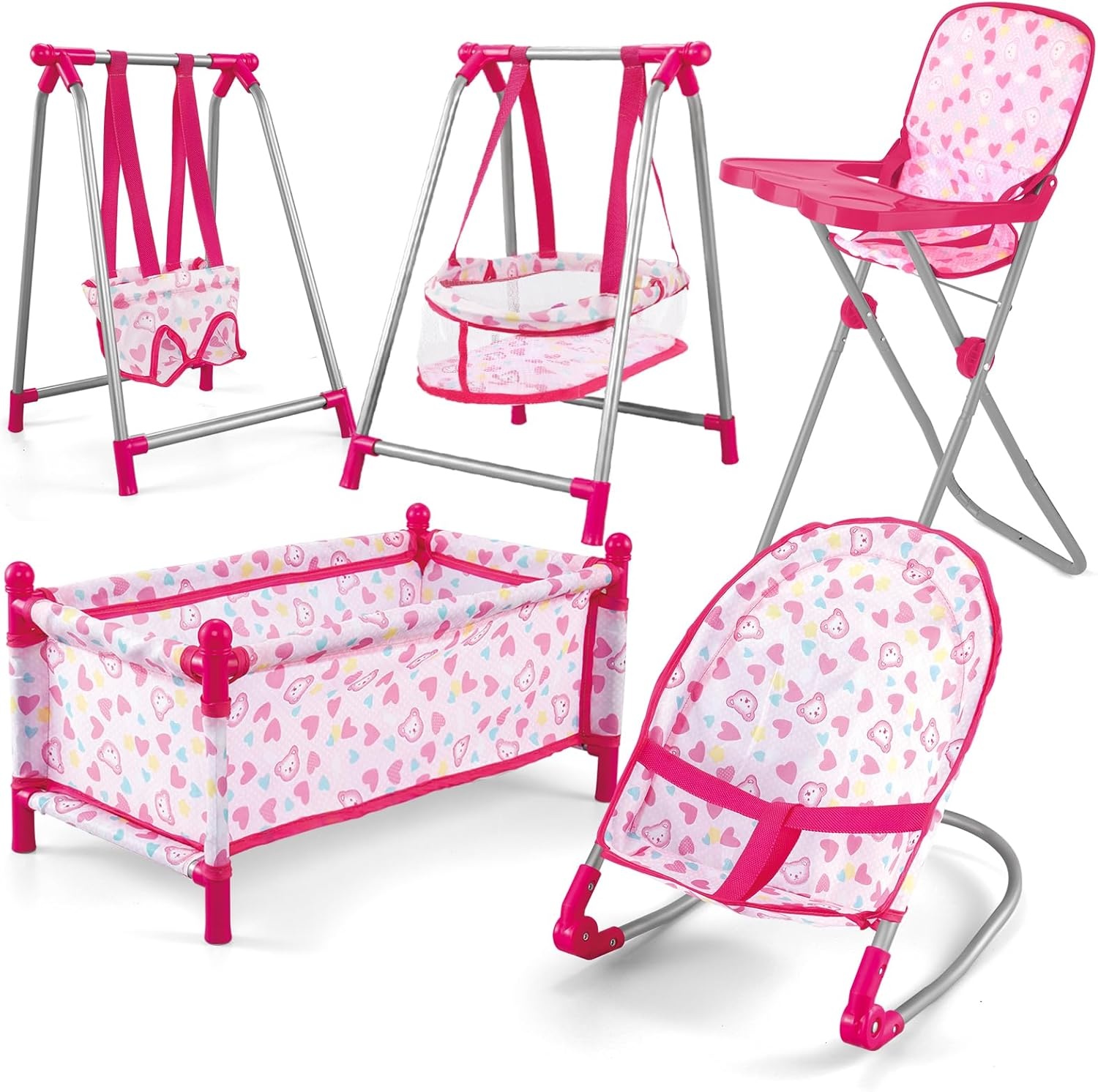 Rollenspel Speelset Babypoppen 5-in-1 Deluxe - 34% Korting!