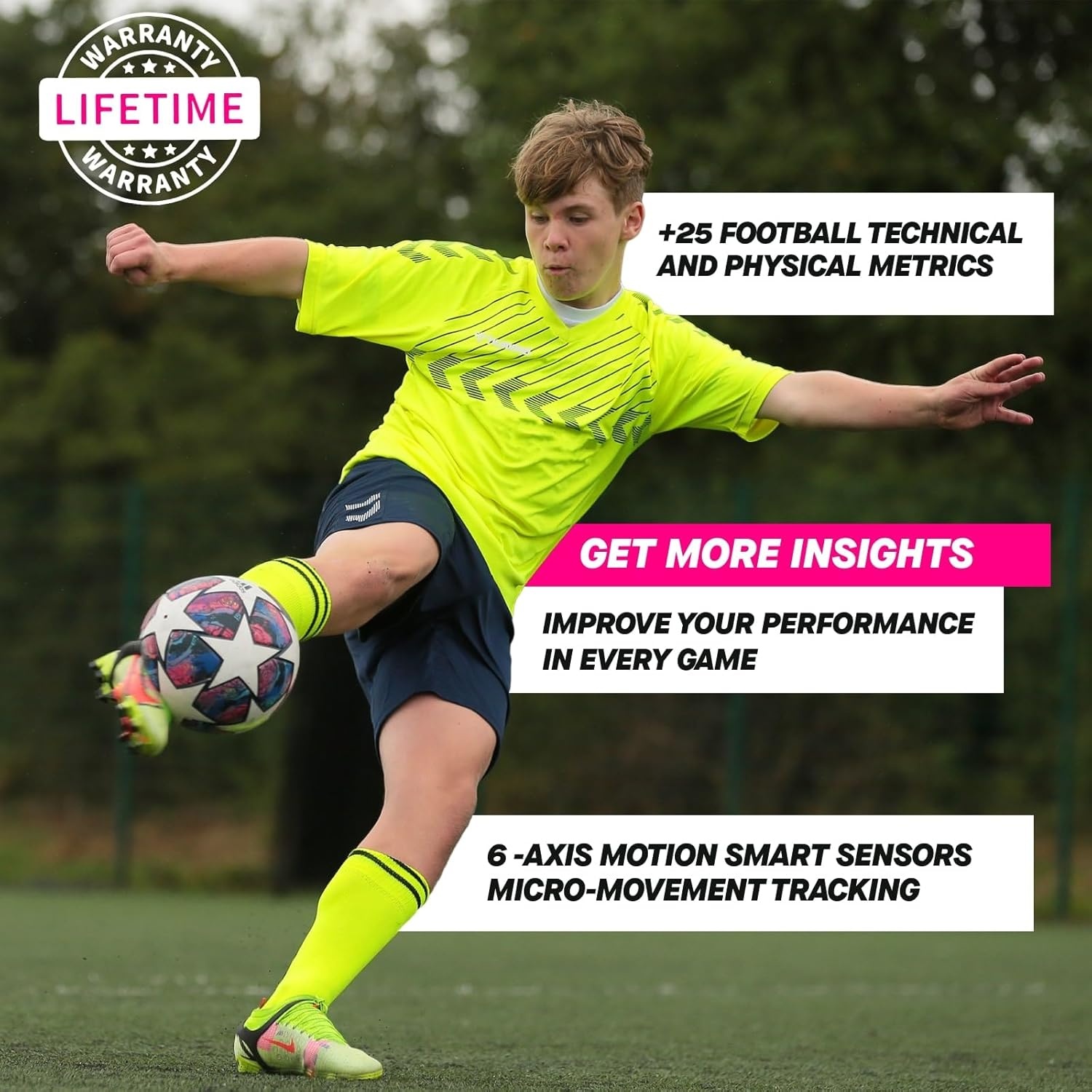 Slimme Voetbal Tracker: 25+ Statistieken & App