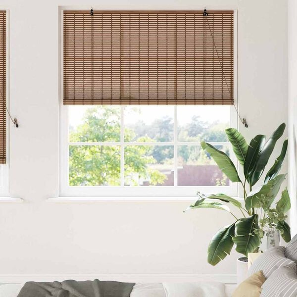 Bamboe Raamblind Bruin 150x220 cm - 34% Korting