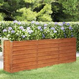 Verhoogde Cortenstaal Plantenbak 240x40x77 cm - 34% Korting