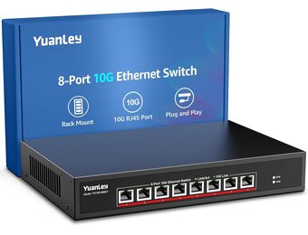 8-Poorts 10G Ethernet Switch - Snel & Betrouwbaar
