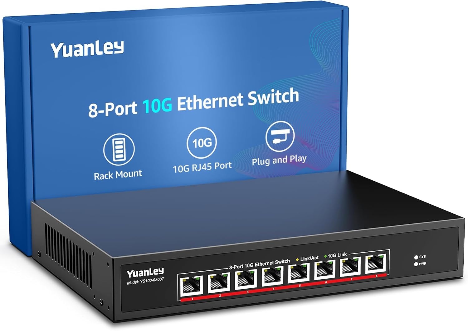 8-Poorts 10G Ethernet Switch - Snel & Betrouwbaar