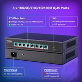 8-Poorts 10G Ethernet Switch - Snel & Betrouwbaar