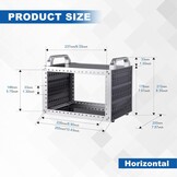 GeeekPi DeskPi RackMate TT Mini Serverkast voor Mini PC, Netwerk, Servers, Audio- en Videoapparatuur