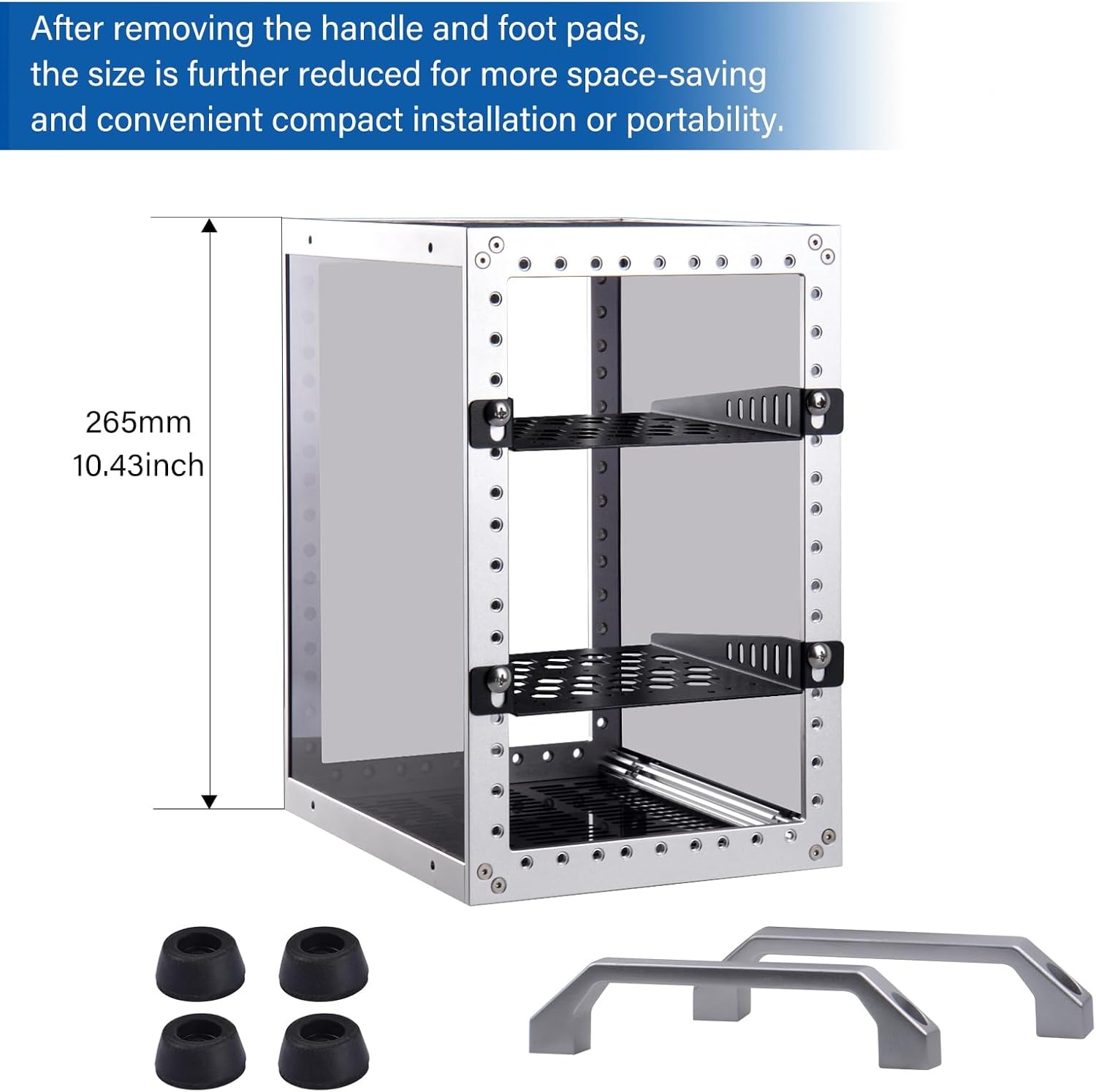GeeekPi DeskPi RackMate TT Mini Serverkast voor Mini PC, Netwerk, Servers, Audio- en Videoapparatuur