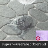 5-delige Badmatten Set Lichtgrijs - Memory Foam, Antislip