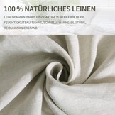 100% Linnen Dekbedovertrekset Stonewashed Linnenkleur 2-delig - 35% Korting