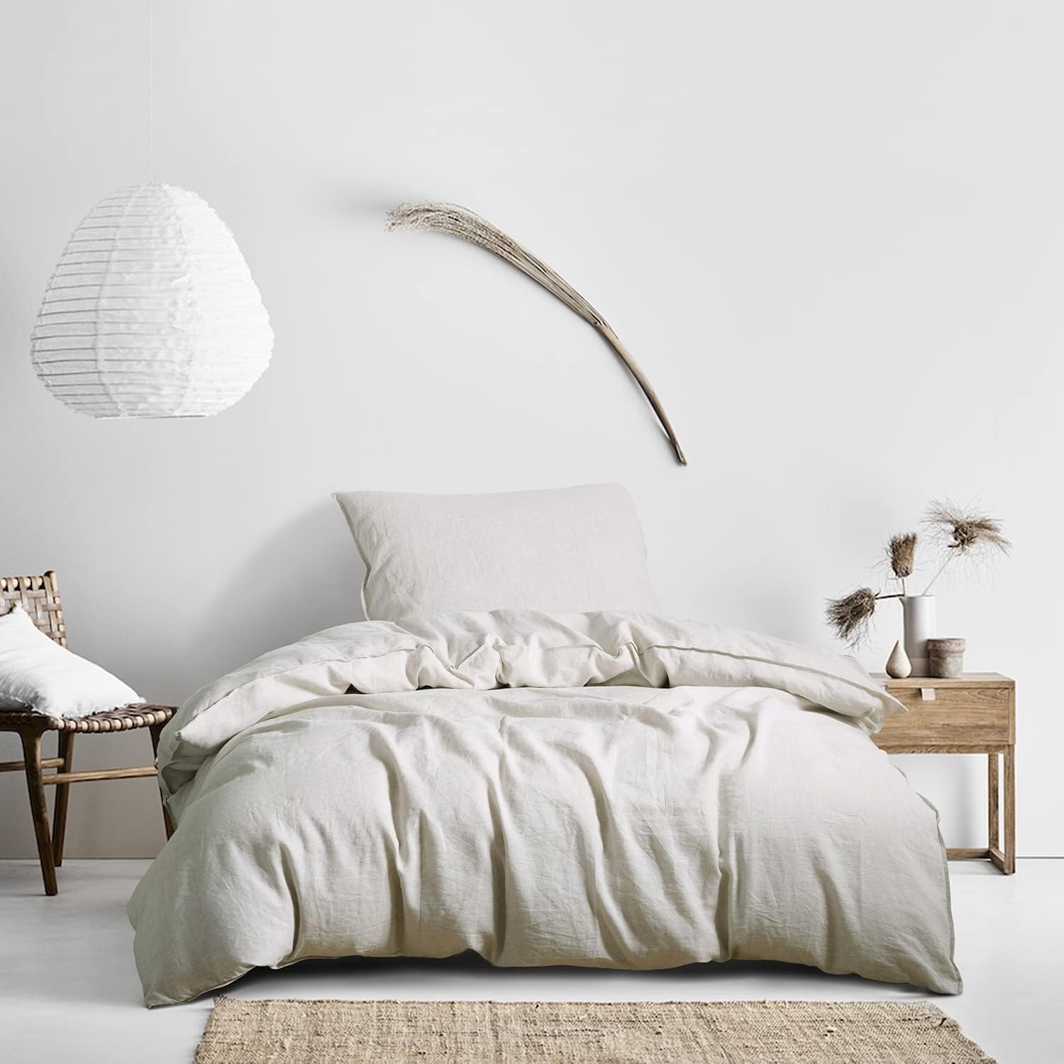 100% Linnen Dekbedovertrekset Stonewashed Linnenkleur 2-delig - 35% Korting