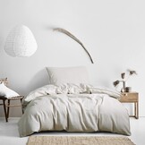 100% Linnen Dekbedovertrekset Stonewashed Linnenkleur 2-delig - 35% Korting