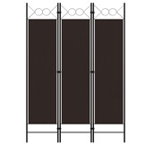 Kamerscherm 120x180cm Bruin - 3 Panelen, 33% Korting