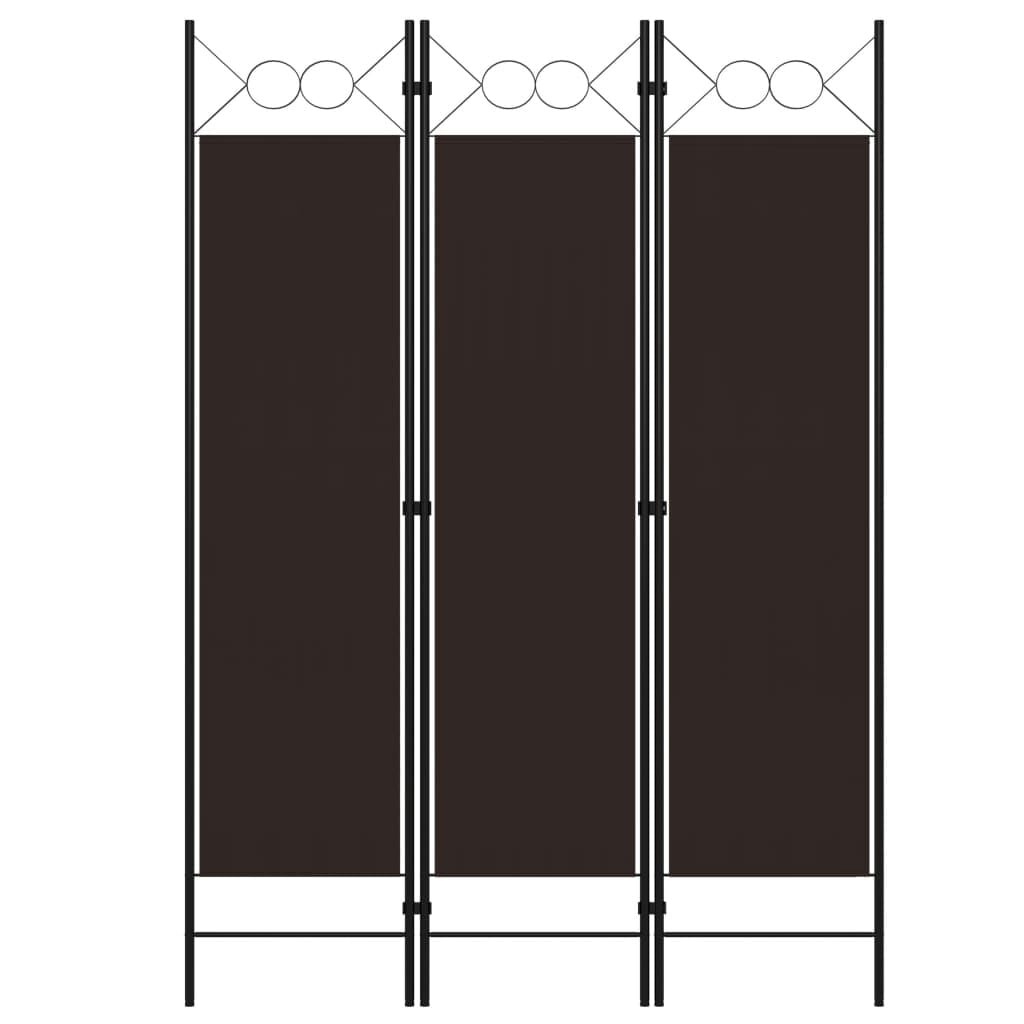 Kamerscherm 120x180cm Bruin - 3 Panelen, 33% Korting