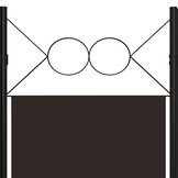 Kamerscherm 120x180cm Bruin - 3 Panelen, 33% Korting