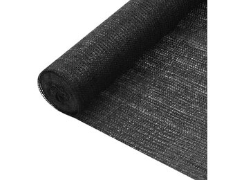 HDPE Privacyscherm 1x10m Zwart - 27% Korting!