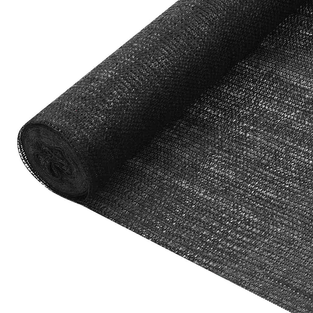 HDPE Privacyscherm 1x10m Zwart - 27% Korting!