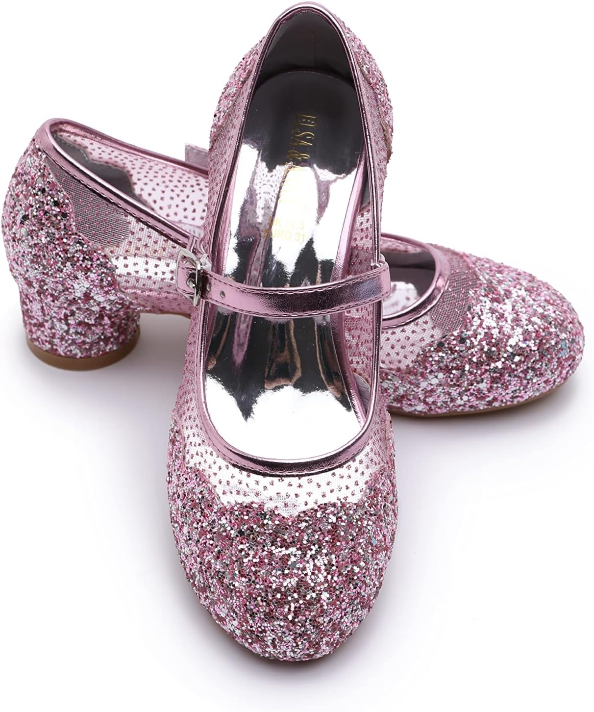 Roze Glitter Prinsessenschoenen Kinderen - 3cm Hak