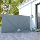 Inklapbaar Terrasscherm 400x200cm Grijs - 34% Korting!