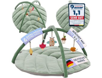 XXL Babyspeelmat met speelboog - Vanaf geboorte, groen