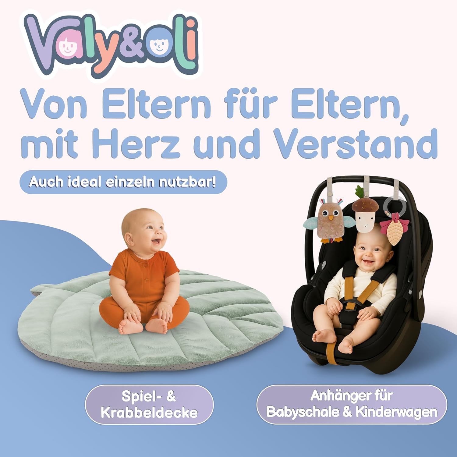 XXL Babyspeelmat met speelboog - Vanaf geboorte, groen