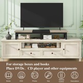 TV-standaard 114 cm breed | 2 Opbergvakken | Greige Zwart | 29% Korting