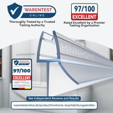 Douchedeur Zeefstrip voor 4-6mm Glas | Waterdichte Afdichting | 65% Korting