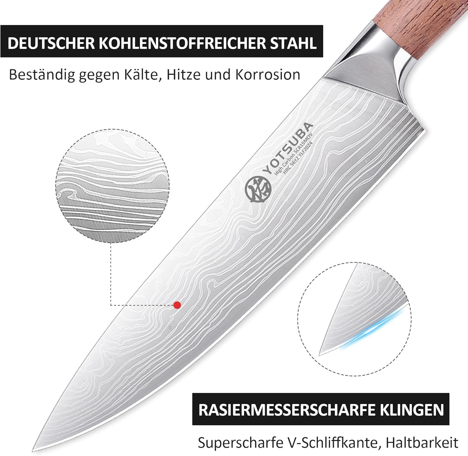 8-delige Messenset Gesmeed | Roestvrij Staal, 35% Korting