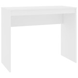 Wit Bureau Bewerkt Hout 90x40x72 cm - 33% Korting!