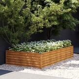 Verhoogde Plantenbak Cortenstaal 195x100x36 cm - 34% Korting!