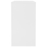 Wit Bureau Bewerkt Hout 90x40x72 cm - 33% Korting!