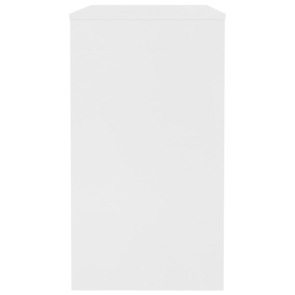 Wit Bureau Bewerkt Hout 90x40x72 cm - 33% Korting!