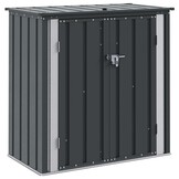 VidaXL Tuinopbergbox Zwart - 101,5x57x100,5 cm Staal - 34% Korting
