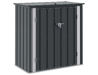 VidaXL Tuinopbergbox Zwart - 101,5x57x100,5 cm Staal - 34% Korting