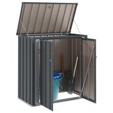 VidaXL Tuinopbergbox Zwart - 101,5x57x100,5 cm Staal - 34% Korting