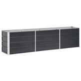 Verhoogde Plantenbak 240x40x45 cm - Antraciet Staal - 57% Korting!