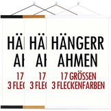 Houten Posterhanger Teak 21 cm | Magnetisch & Schadevrij