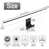 Zwarte LED Badkamerspiegellamp 40cm - Neutraal Wit & Waterdicht (28% Korting)