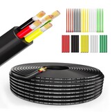 Flexibele 5-aderige Elektriciteitskabel 16AWG 5x1.5mm² PVC 9.14m - 72% Korting