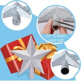 Rode Kunststof Ster Kerstboom piek 20 cm | 76% Korting