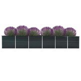 Verhoogde Plantenbak Staal Antraciet (480x80x77cm) - 59% Korting!