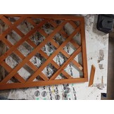 Houten plantenbak met latwerk 50x25x90 cm - 57% Korting