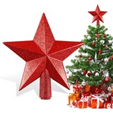 Kerstboomster Rood 20cm Kunststof - 76% Korting!
