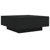 Moderne Salontafel 80x80 cm Spaanplaat Zwart - 34% Korting
