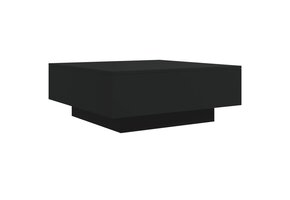 Moderne Salontafel 80x80 cm Spaanplaat Zwart - 34% Korting